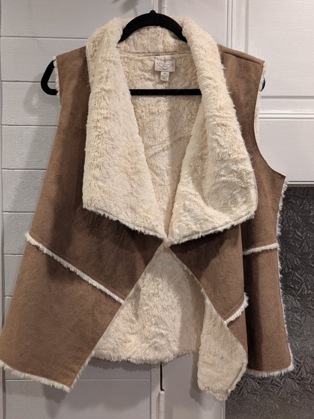 St. John's Bay faux suede vest size medium